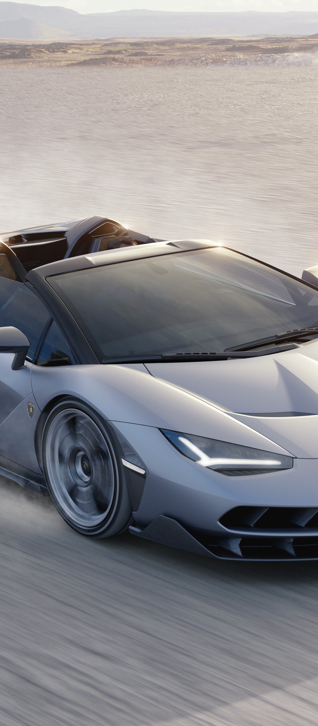 Lamborghini Centenario Roadster вид спереди - Обои для TECNO/Infinix в разрешении 1080x2460