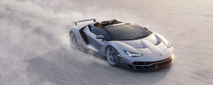 5K2K UltraWide 21:9 обои (5120x2160): Lamborghini Centenario Roadster, родстер, спорткар, пустыня