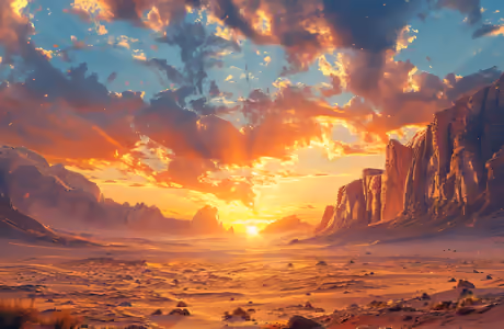 Nature wallpapers: sunrise, canyon, desert, rock