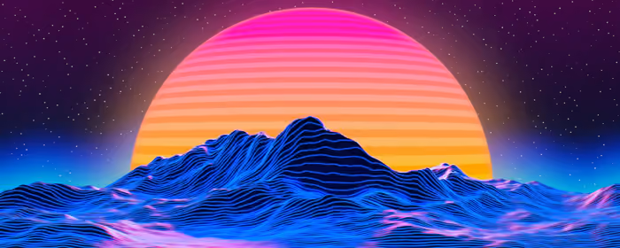 5K2K UltraWide 21:9 wallpapers (5120x2160): sun, mountains, neon, retro