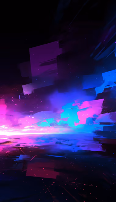 Abstraction wallpapers: glitch, futurism, neon, energy