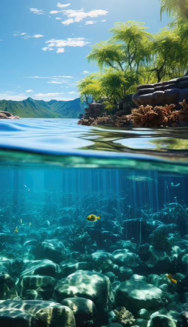 Nature wallpapers: underwater, river, tropics, fish