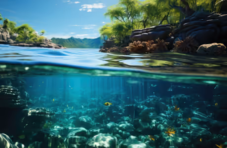 Nature wallpapers: underwater, river, tropics, fish
