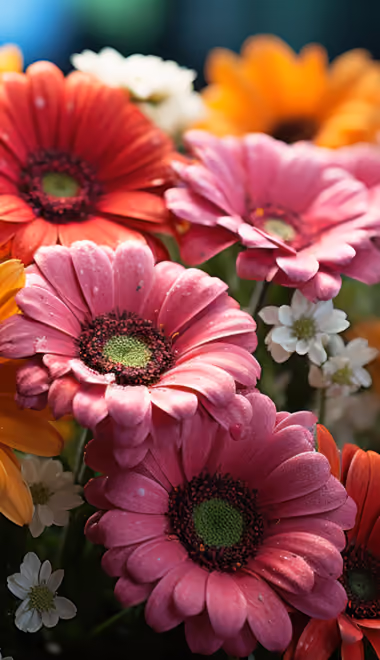 Nature wallpapers: gerberas, bouquet, flowers, petals