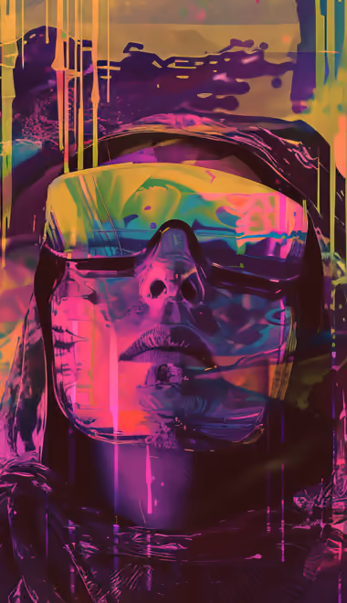 Vibrance Wallpapers for iPhone 11 Pro Max (1242x2688): glitch, face, glasses, girl