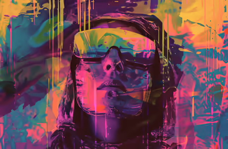 Face Wallpapers for Samsung/Xiaomi (2000x2000): glitch, face, glasses, girl