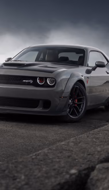 Обои машины: Dodge Challenger, маслкар, побережье, дорога