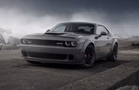 WUXGA обои Dodge Challenger SRT (1920x1200): Dodge Challenger, маслкар, побережье, дорога