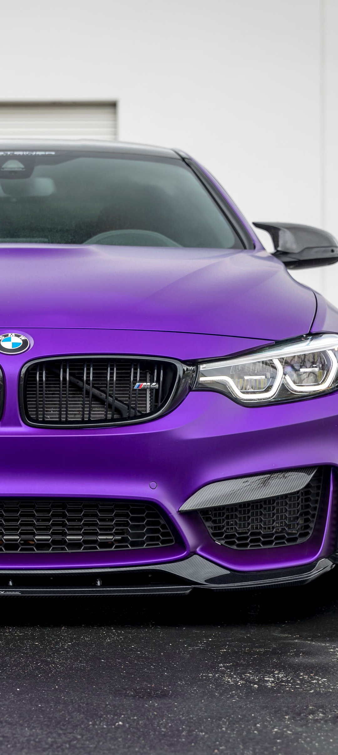 BMW M4 with Vorsteiner body kit front view - Wallpapers for Samsung Galaxy A13/A14/A53, Realme 12 Pro 5G, POCO M5 in 1080x2408 resolution