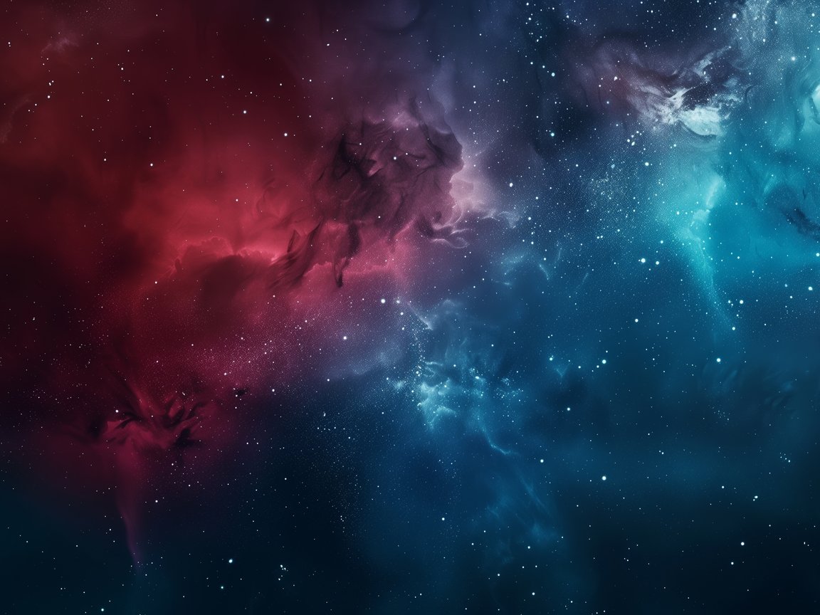 Red Blue cosmic Nebula - XGA+ wallpapers in 1152x864 resolution