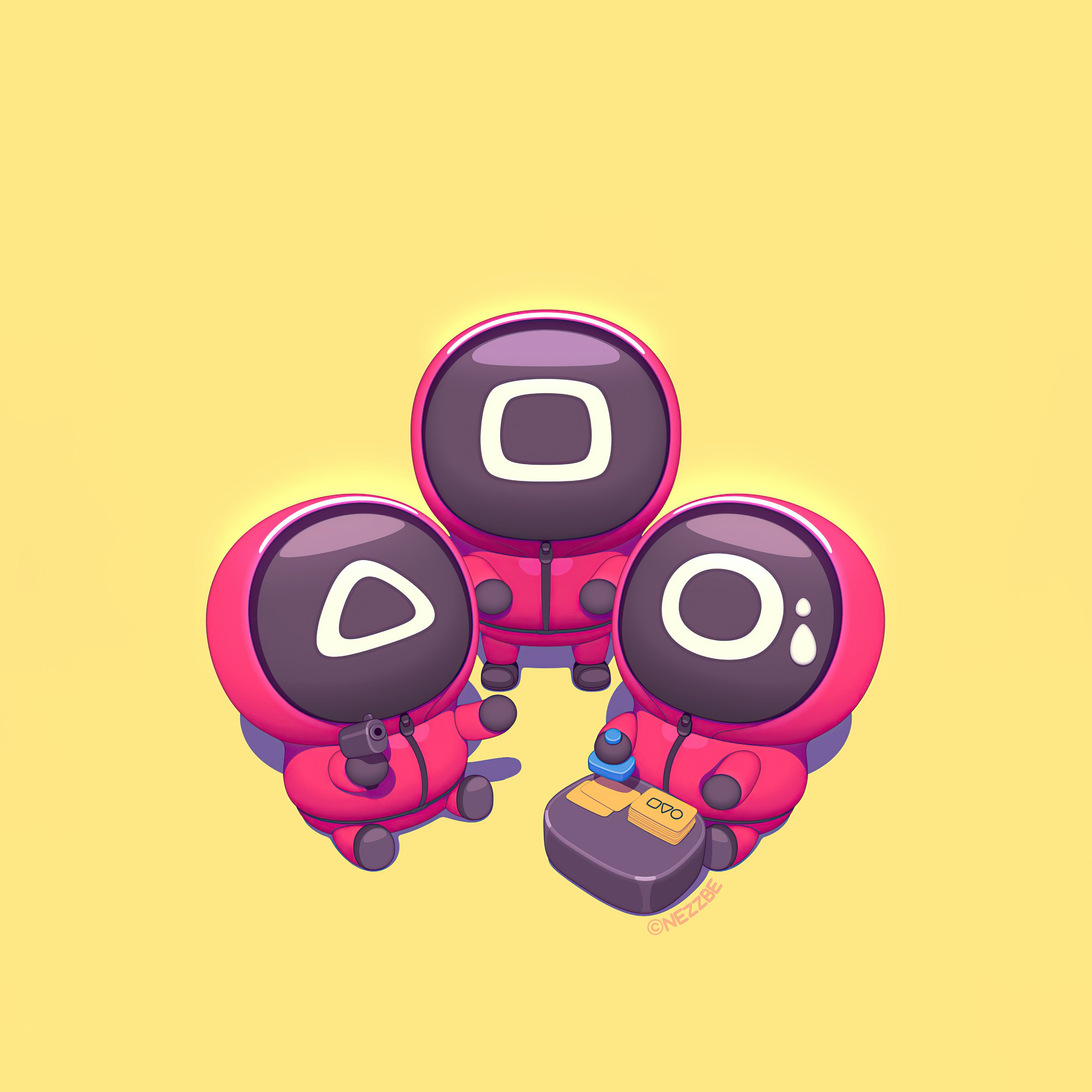 Squid Game guards - Wallpapers for iPad Pro 12.9″ in 2732x2732 resolution
