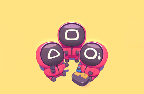 Team Wallpapers for Apple MacBook 16″ (3072x1920): Squid Game, mask, gaming, controller