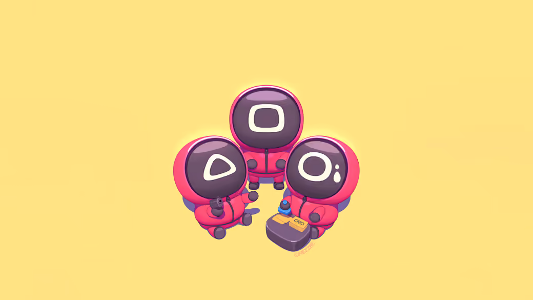 Squid Game guards - Wallpapers for Samsung Galaxy Z Flip6, Motorola Razr 2025 in 1080x2640 resolution