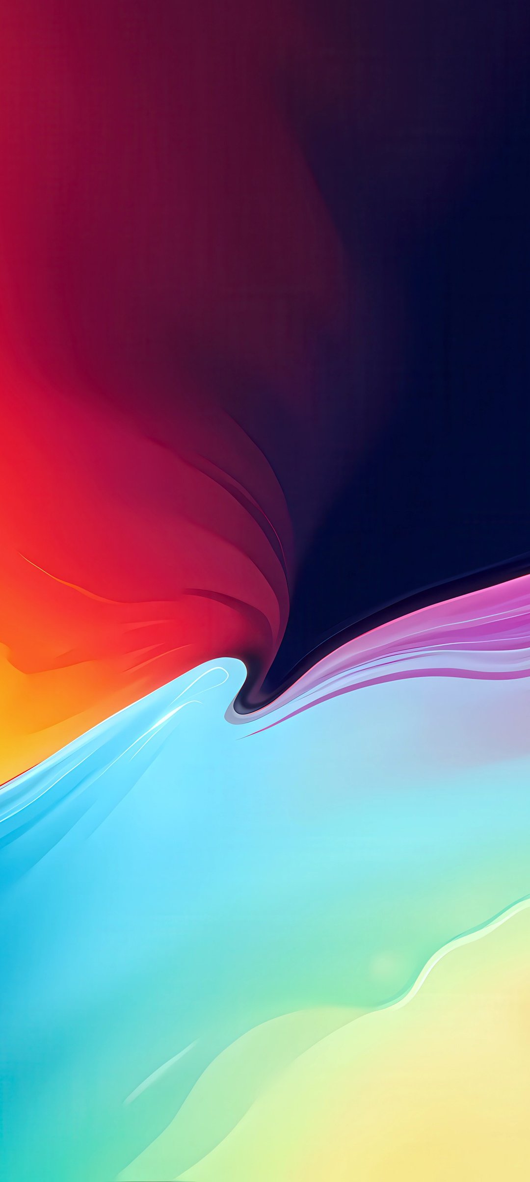 Mixing paint in a large gradient - Wallpapers for Samsung Galaxy A13/A14/A53, Realme 12 Pro 5G, POCO M5 in 1080x2408 resolution