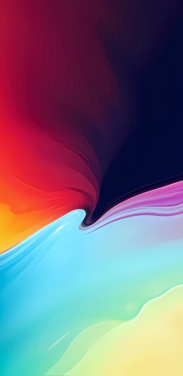Смешивание краски в большой градиент - Обои для Samsung в разрешении 360x740