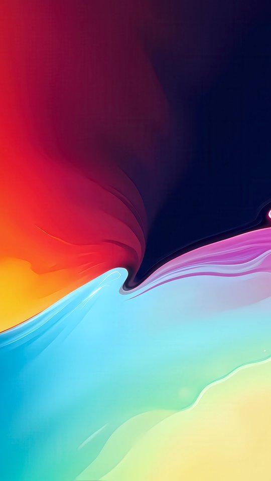 Смешивание краски в большой градиент - Обои для Samsung, HTC, Sony в разрешении 540x960