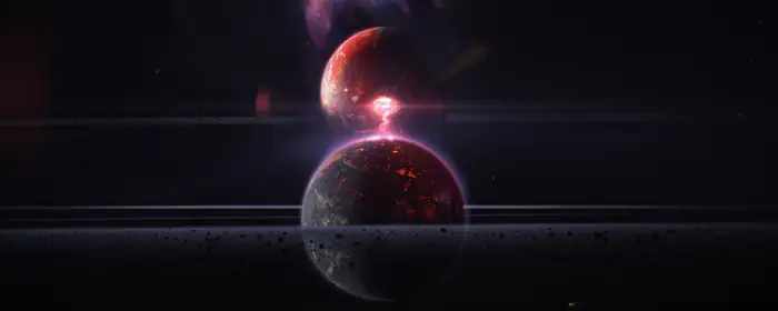 5K2K UltraWide 21:9 explosion wallpapers (5120x2160): phenomenon, planet, destruction, radiation