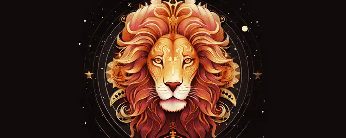 Fantasy wallpapers: zodiac, astrology, lion, stars