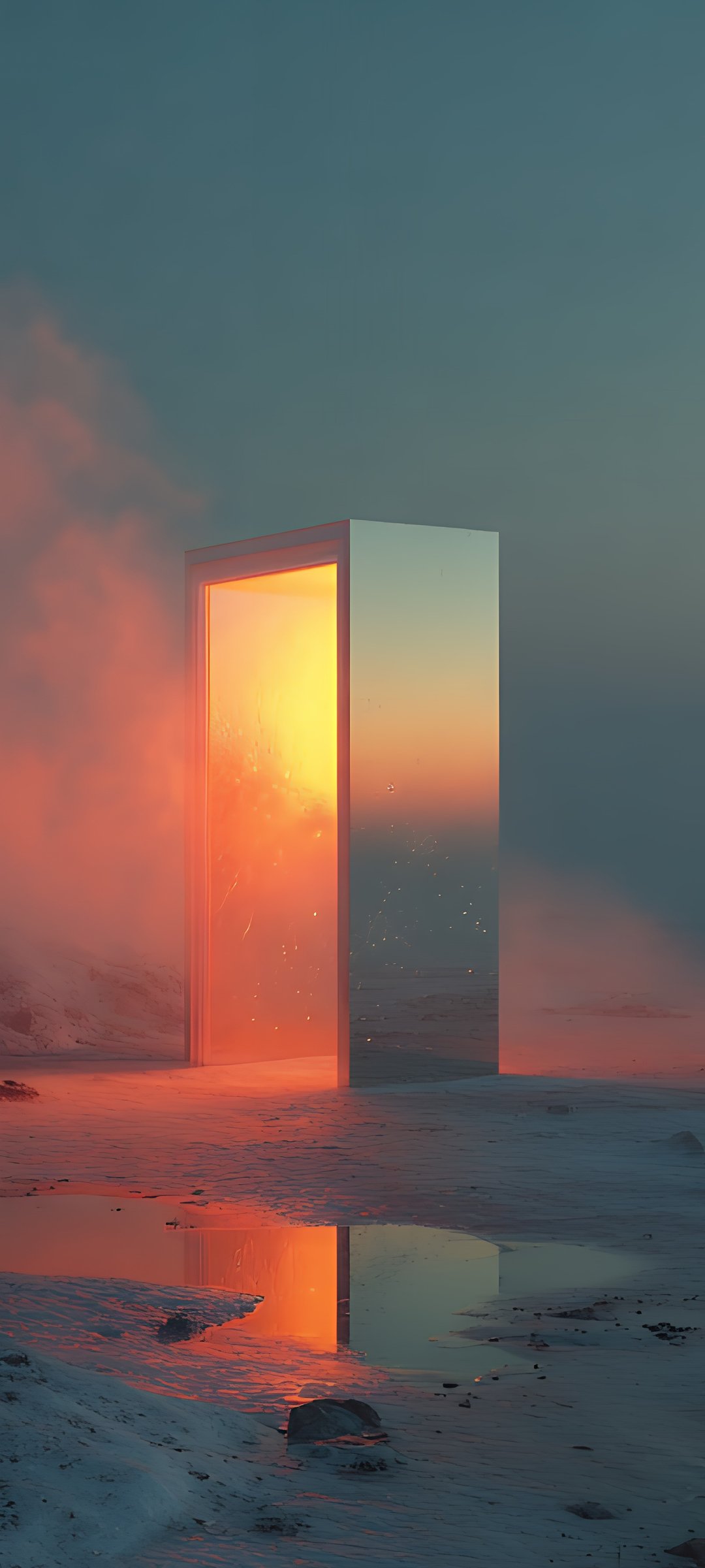 Illuminated monolith glowing - Wallpapers for Samsung Galaxy M55, POCO M4/X4/X5, Xiaomi Redmi 12/13/Note 13/Note 14/Note 14S in 1080x2400 resolution