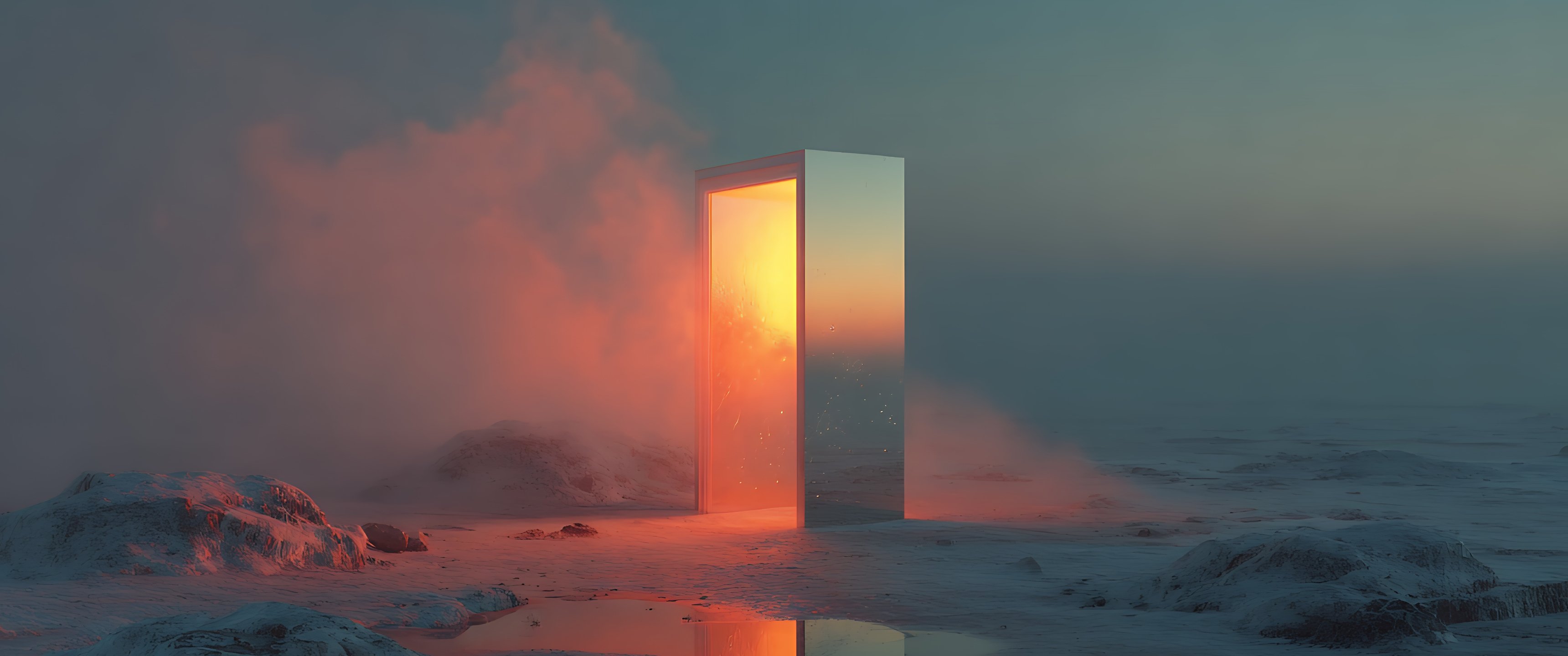 Illuminated monolith glowing - UltraWide 21:9 wallpapers in 3440x1440 resolution