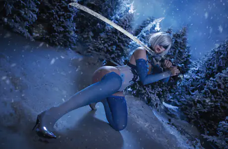 WSXGA+ blindfold wallpapers (1680x1050): cosplay, Saya Fox, Nier Automata, katana