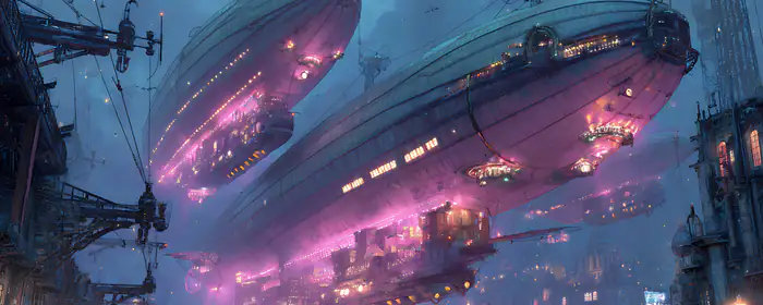 UltraWide 21:9 clothes wallpapers (2560x1080): airship, steampunk, building, industry