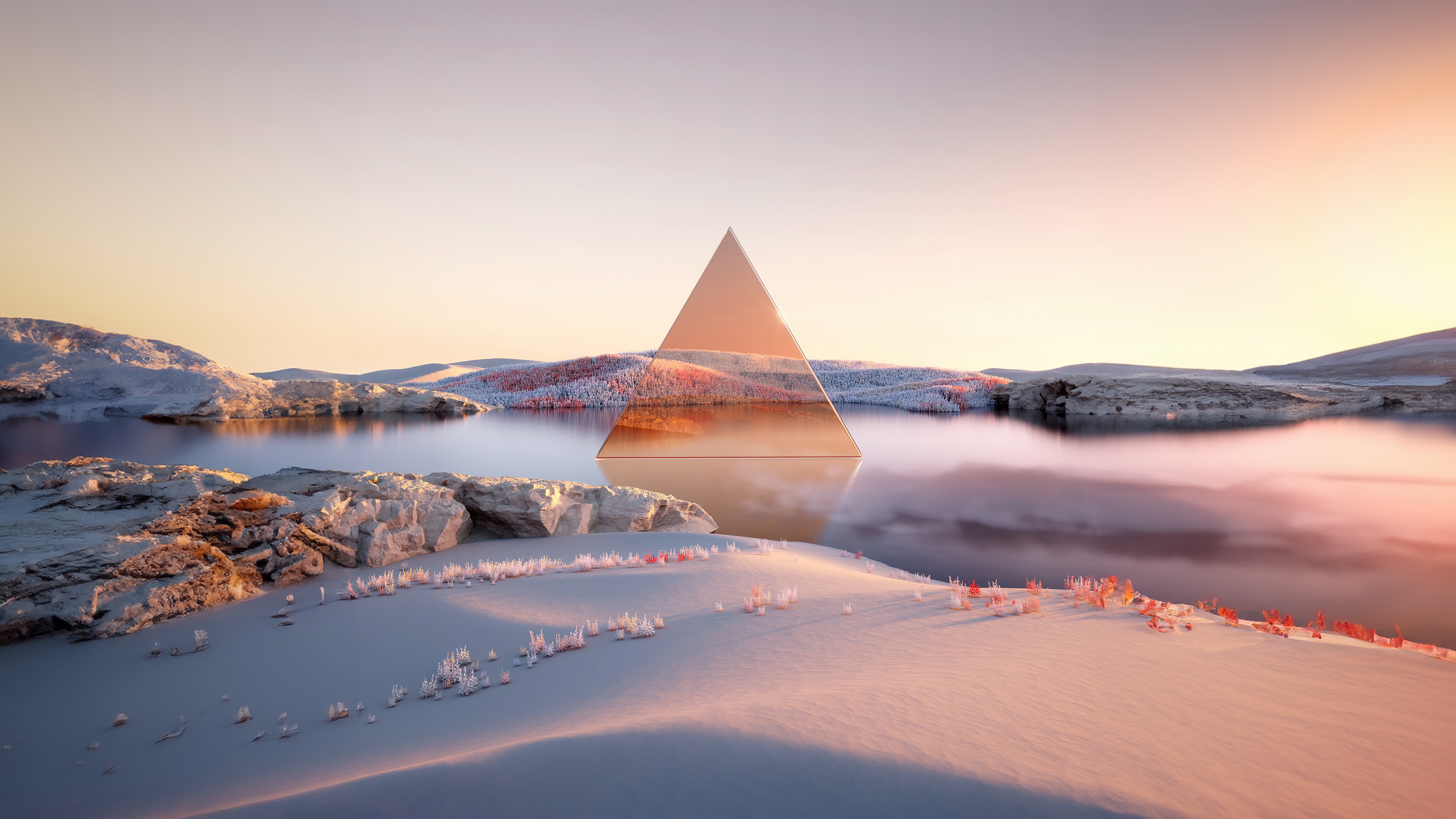 Mirror Pyramid - 5K wallpapers in 5120x2880 resolution