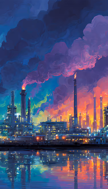 City wallpapers: industry, factory, smoke, sky