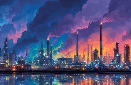 City wallpapers: industry, factory, smoke, sky