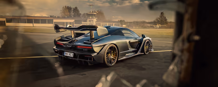 Обои машины: McLaren Senna, Novitec, спойлер, обвес