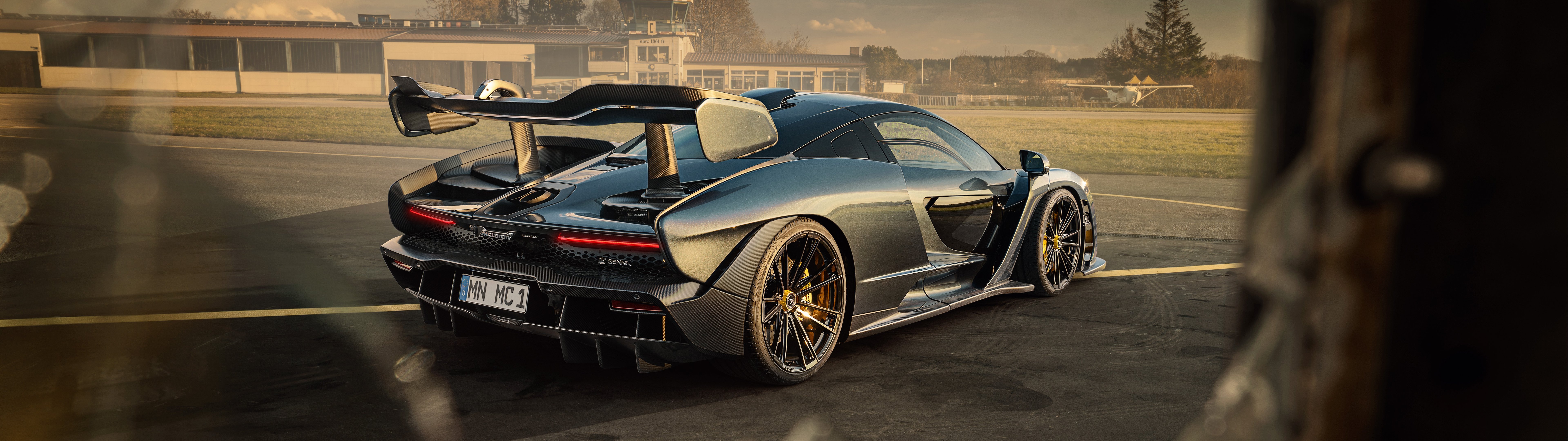 McLaren Senna Novitec side view - Dual Monitor Wallpapers in 7680x2160 resolution