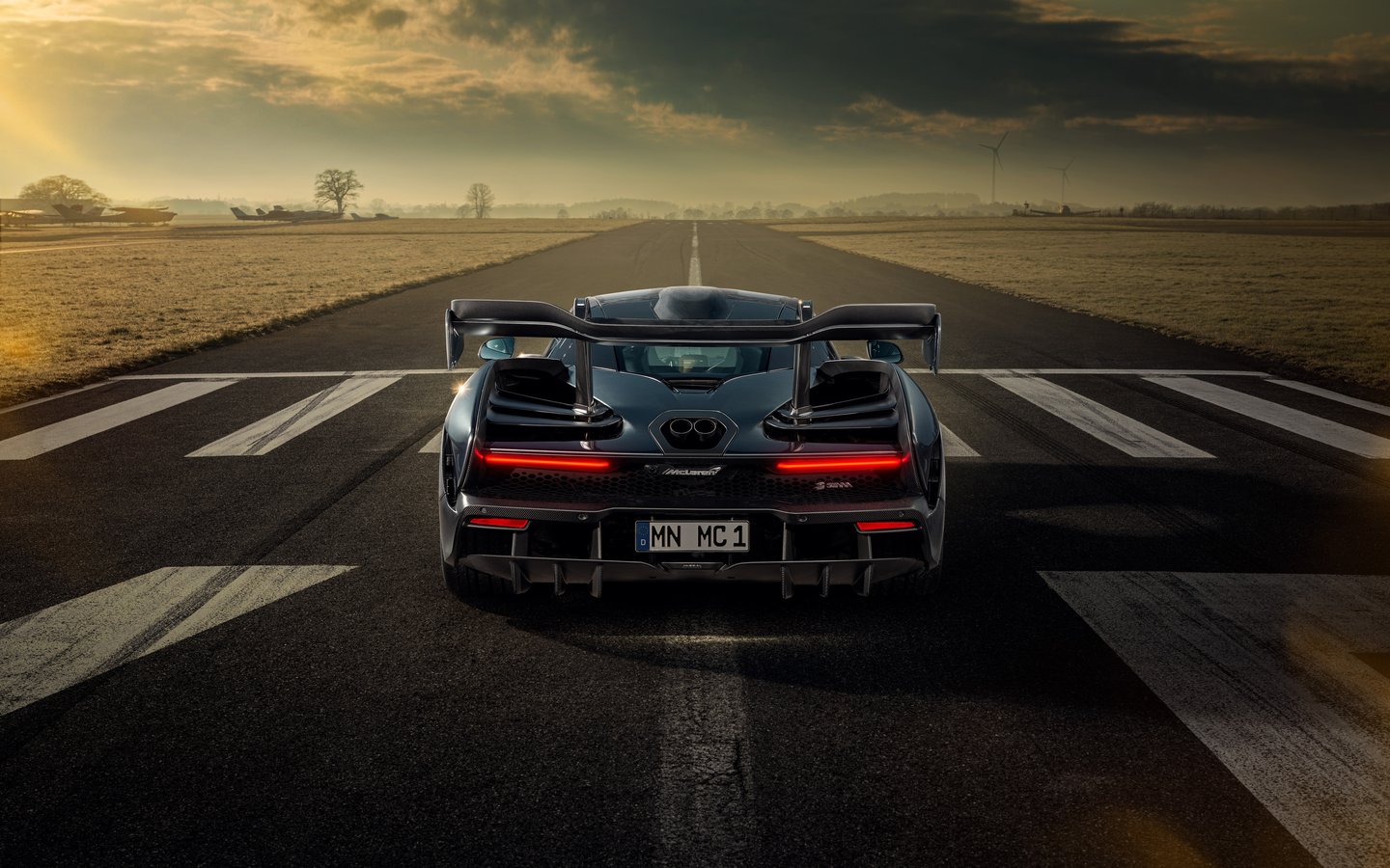 McLaren Senna Novitec rear view - WSXGA wallpapers in 1440x900 resolution
