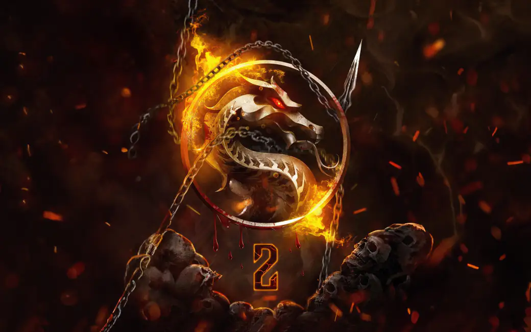 Mortal Kombat 2 с огненным драконом — обои на рабочий стол и телефон