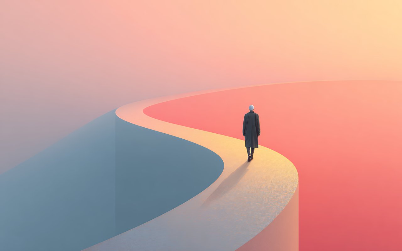 Lonely man in a dark coat - WXGA_1280 wallpapers in 1280x800 resolution