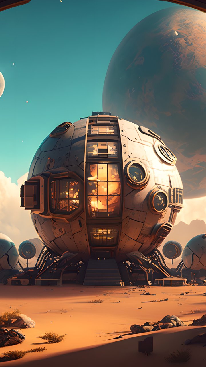 Alien Space Base - Wallpapers for Samsung/LG in 720x1280 resolution