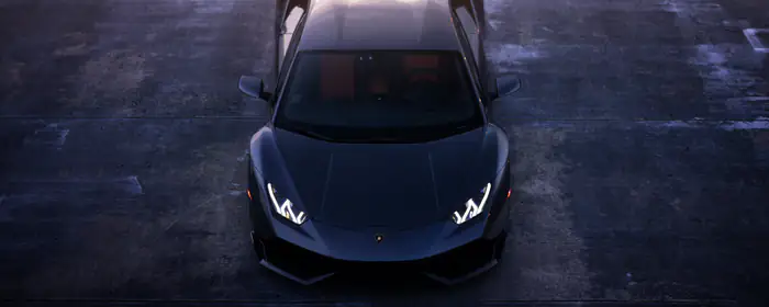 Обои машины: Lamborghini Huracán, суперкар, закат, спойлер