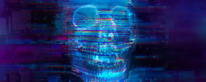 UltraWide 21:9 data wallpapers (3440x1440): skull, glitch, hologram, futurism