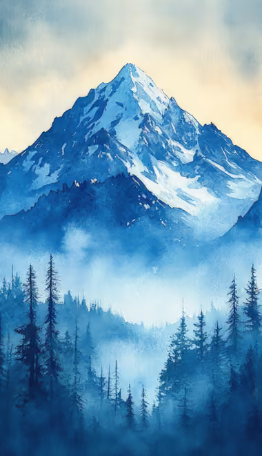 Nature wallpapers: mountains, snow, pine, forest