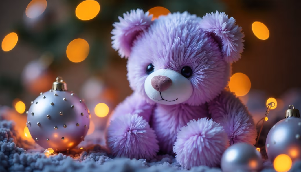 Plush purple teddy bear - Full HD wallpapers in 1920x1080 resolution