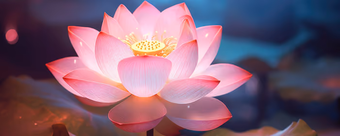 UltraWide 32:9 wallpapers (3840x1080): lotus, flowers, water, evening