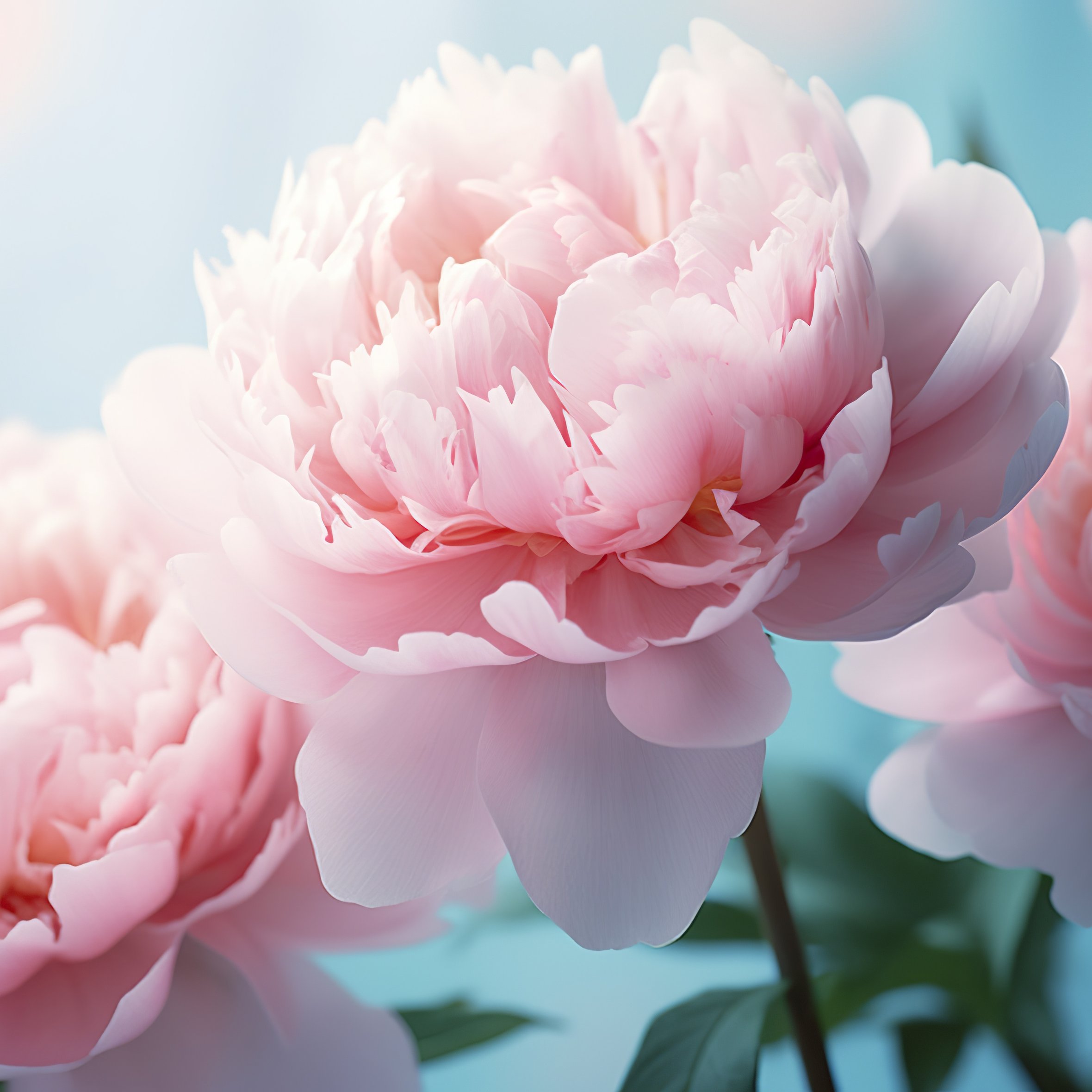 Pink peonies with large buds - Wallpapers for iPad Air 10.9″ in 2360x2360 resolution