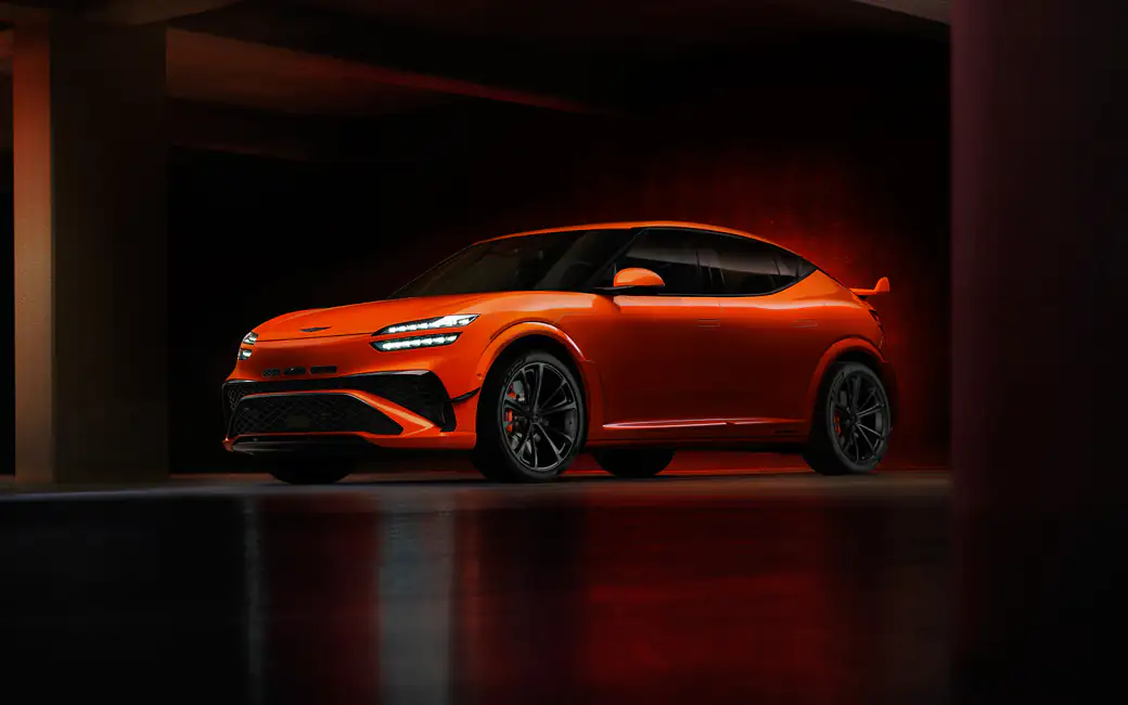 Orange Genesis GV60 Magma — desktop and phone wallpaper, free download