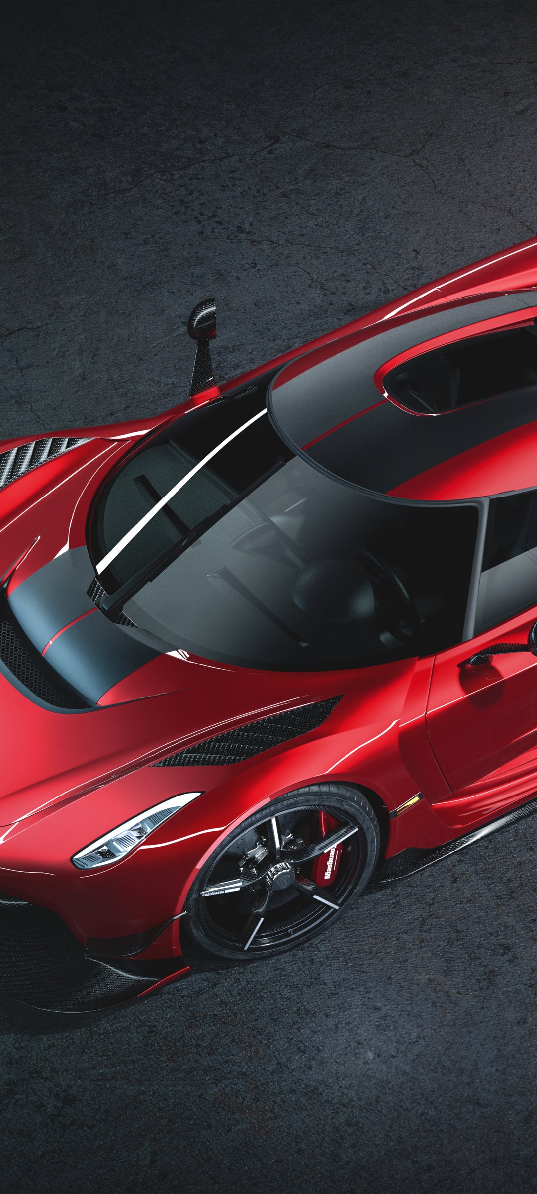 Red Koenigsegg Jesko - Wallpapers for Samsung Galaxy M55, POCO M4/X4/X5, Xiaomi Redmi 12/13/Note 13/Note 14/Note 14S in 1080x2400 resolution