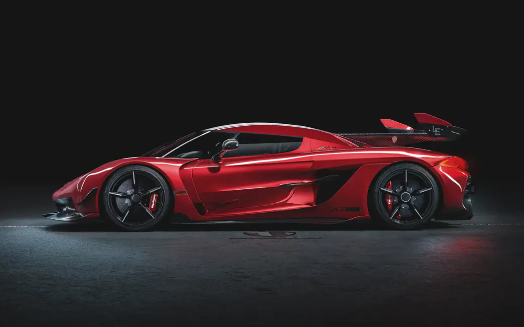 Koenigsegg Jesko side view — desktop and phone wallpaper, free download