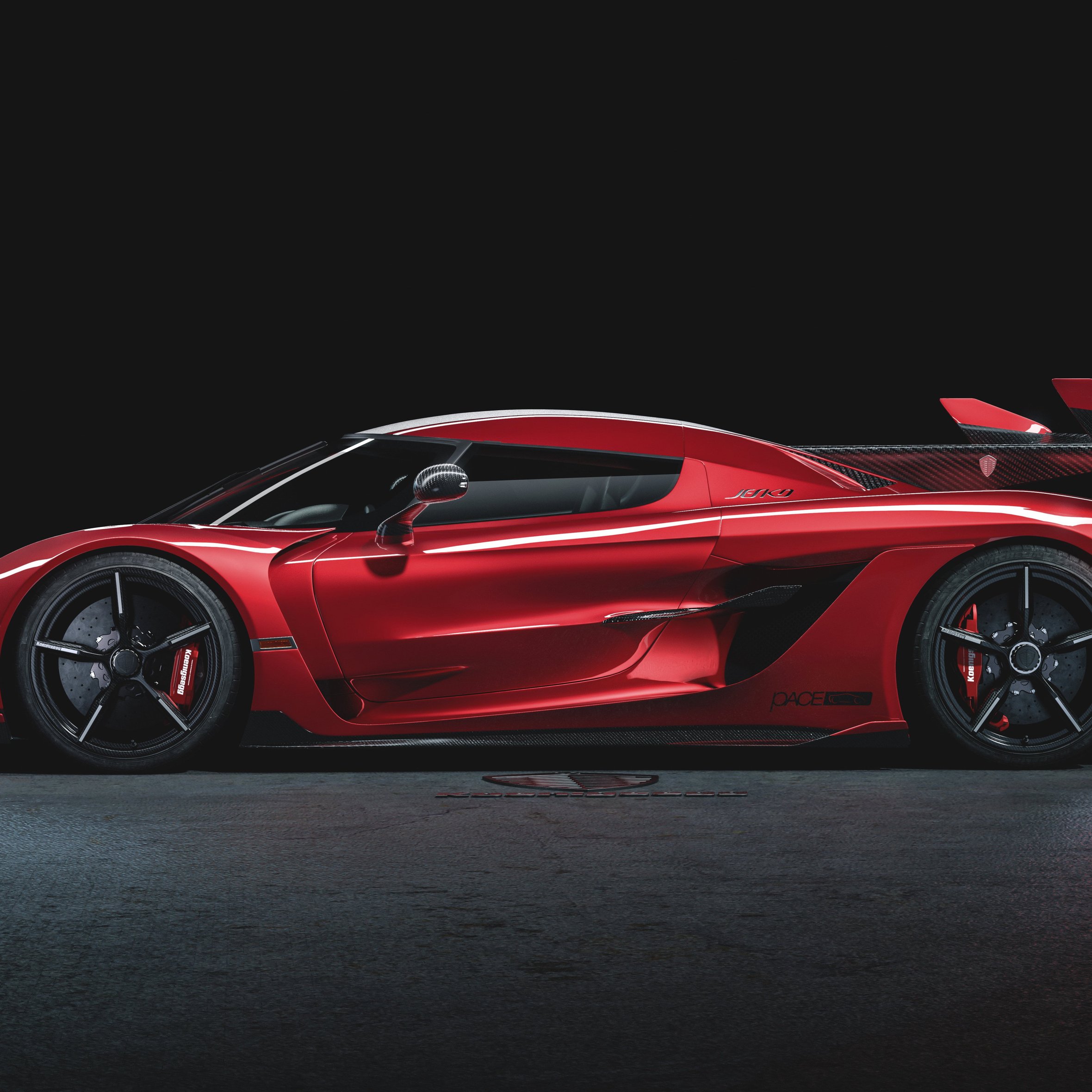 Koenigsegg Jesko side view - Wallpapers for iPad Air 10.9″ in 2360x2360 resolution