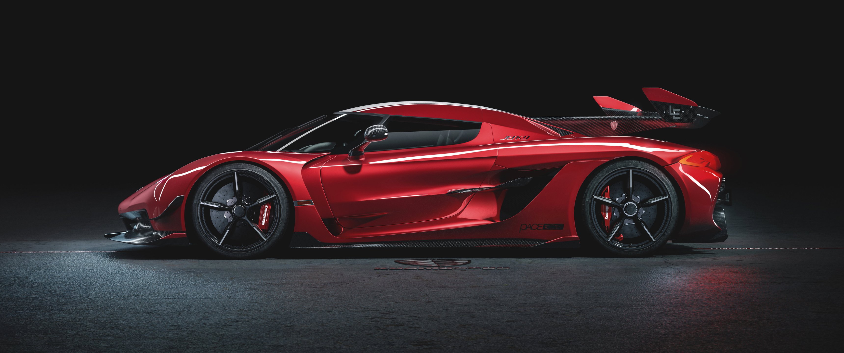 Koenigsegg Jesko side view - UltraWide 21:9 wallpapers in 3440x1440 resolution