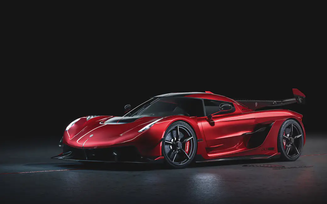 Koenigsegg Jesko front view — desktop and phone wallpaper, free download