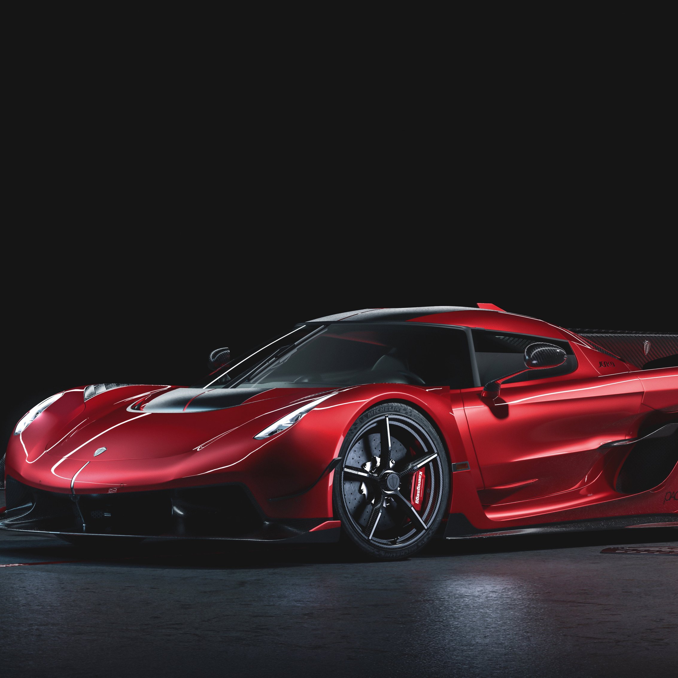 Koenigsegg Jesko front view - Wallpapers for iPad mini 8.3″ in 2266x2266 resolution