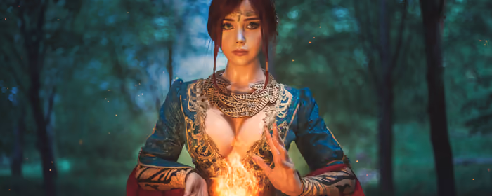 Fantasy wallpapers: cosplay, Saya Fox, Triss Merigold, Witcher