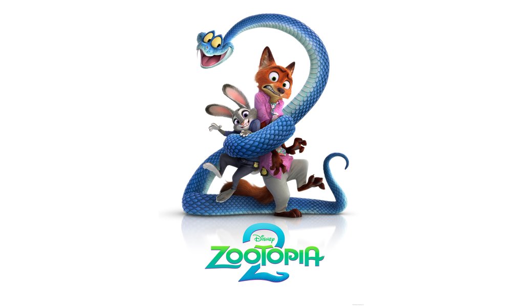 Zootopia 2 cover featuring main characters - WSVGA wallpapers in 1024x600 resolution